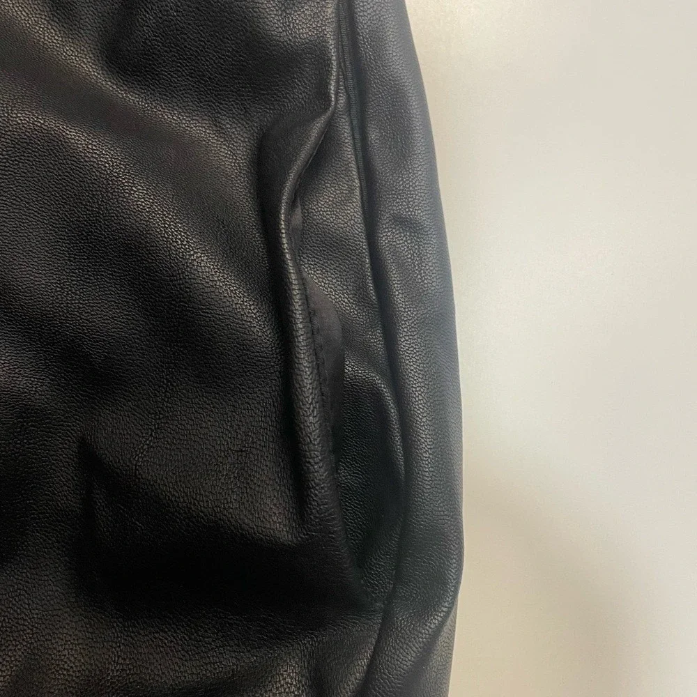 Forever 21 Black Strapless Dress‎ leather Size S